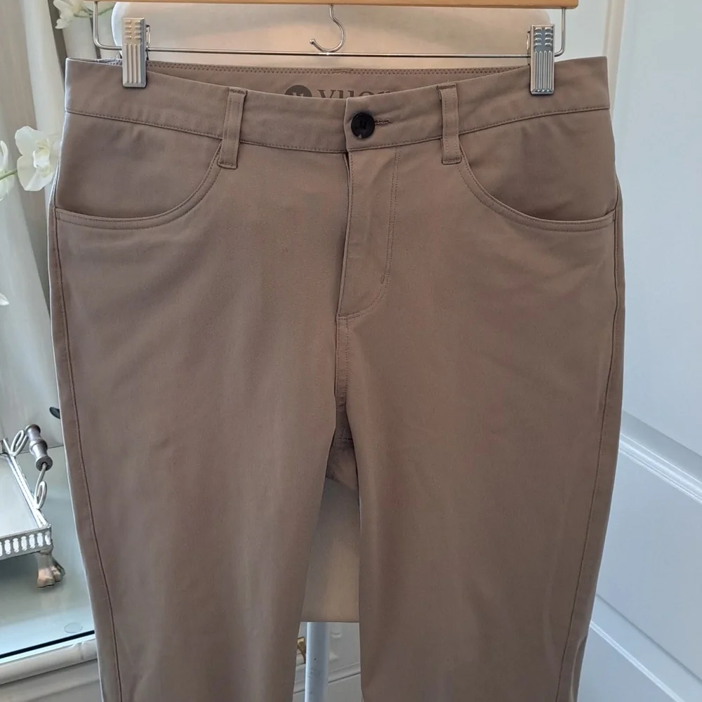 Vuori Mens‎ Meta Grey Stone 5-Pocket Stretch Casual/Athleisure Pants 30x32